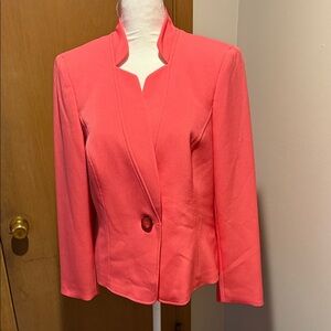 Jones Studio Vibrant Coral Blazer